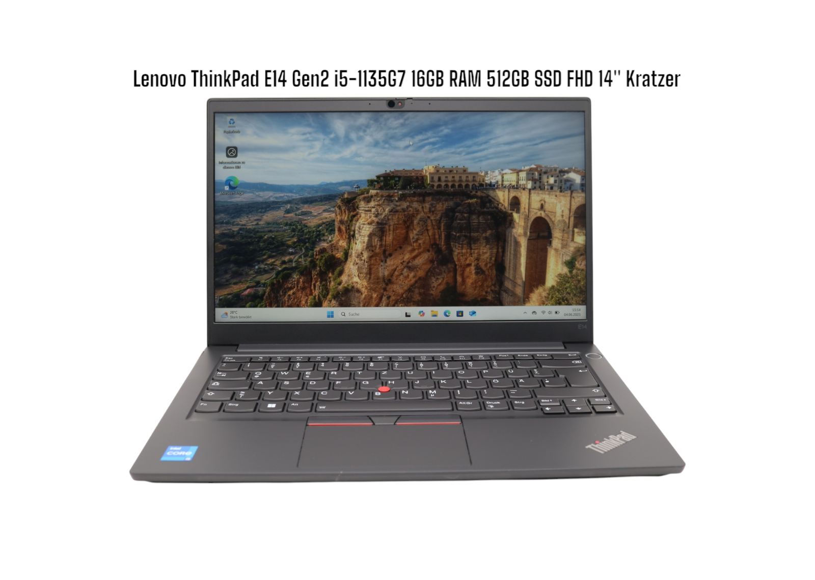 Lenovo Thinkpad E14 Gen2 i5-1135G7 16GB RAM 512GB SSD(neu) FullHD 14''  Kratzer