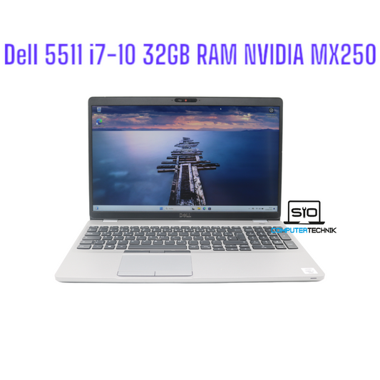 Dell Latitude 5511 i7-10850H 6 Kerne 32GB RAM 512GB SSD NVIDIA MX250 TOUCHSCREEN