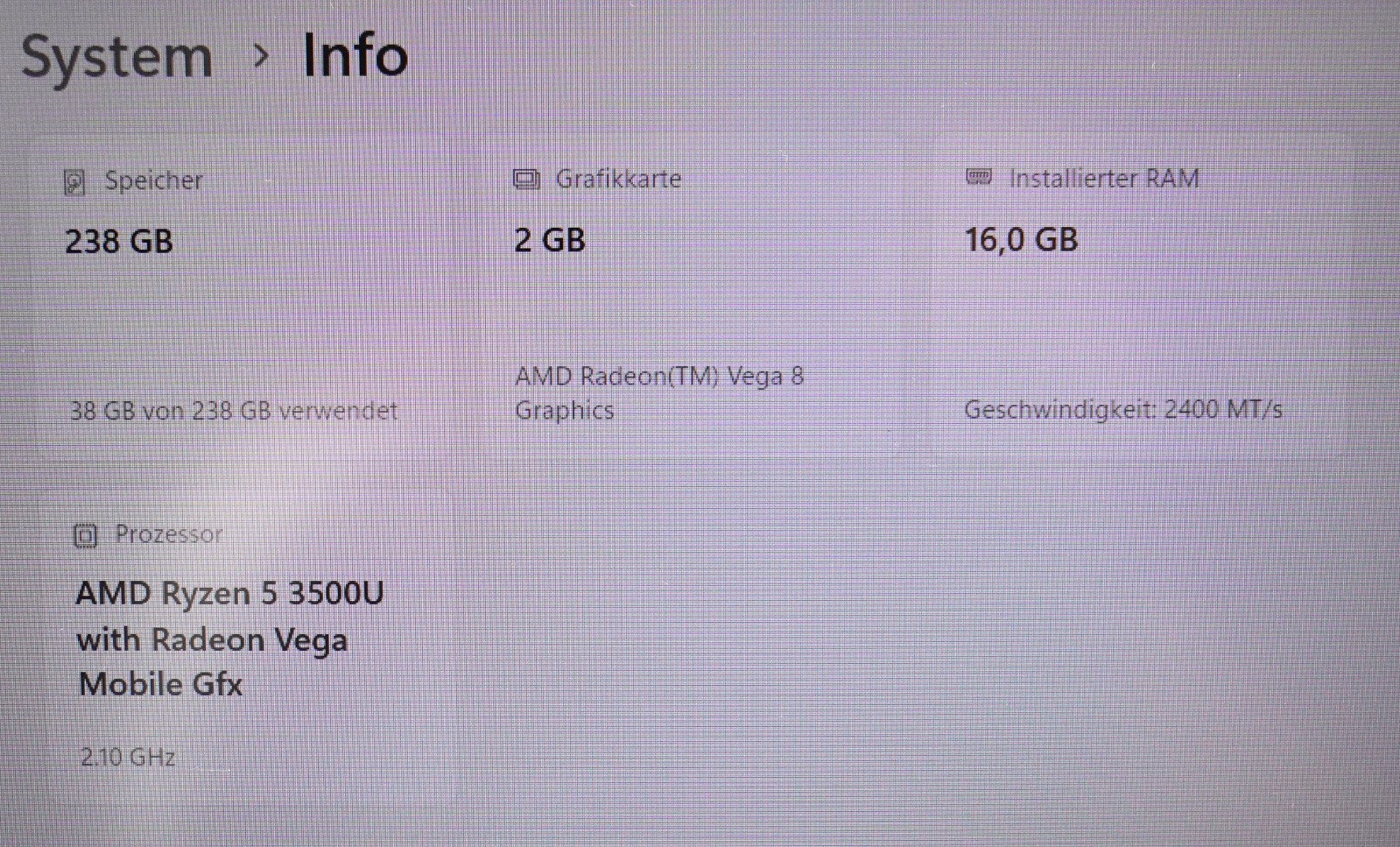 Lenovo ThinkPad E595 AMD Ryzen 5 3500U 16GB RAM 256GB SSD QWERTY Win11 #K1