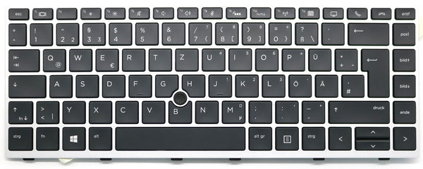 Original Tastatur QWERTZ  mit Backlight für HP EliteBook 840 G5 G6 L11307-041