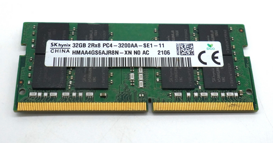 32GB 2Rx8 PC4 DDR4-3200AA-SE1-11 SK Hynix DDR4 SO-DIMM Laptop Notebook RAM