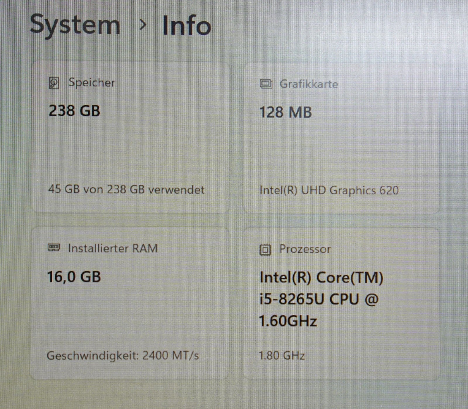 Lenovo ThinkPad L490 i5-8265U 16GB RAM 256GB SSD 14'' FHD IPS Win11 #K1