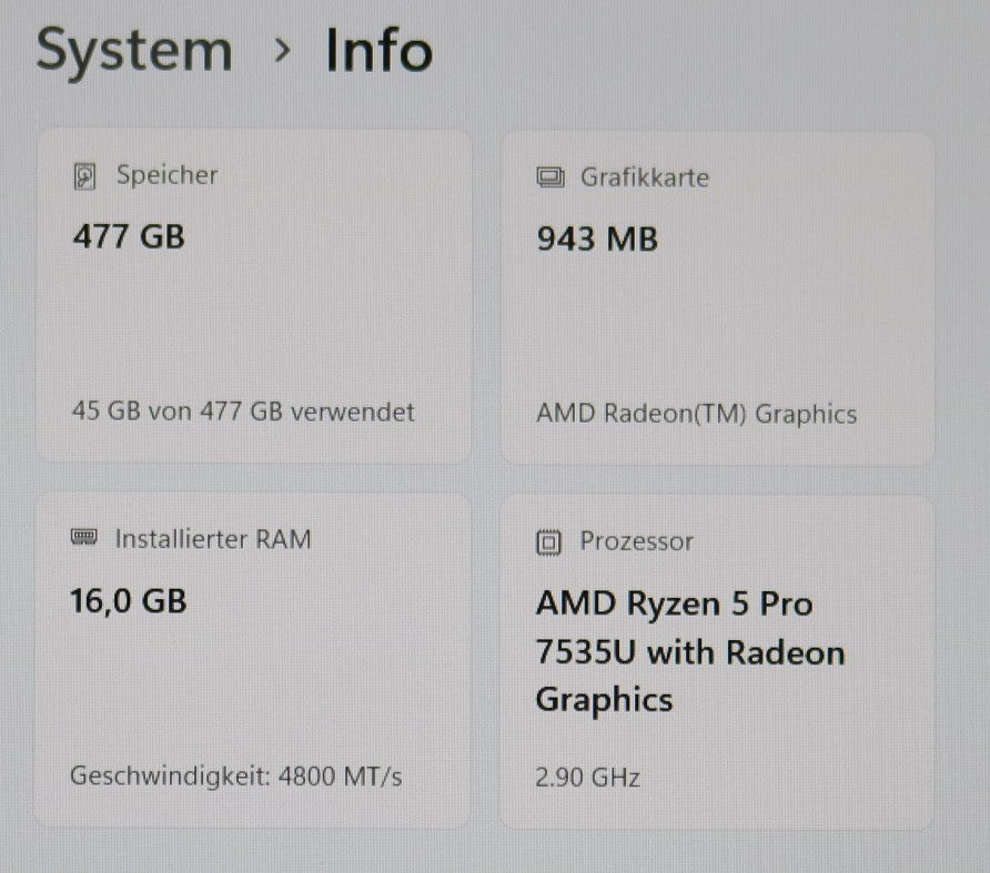Lenovo ThinkPad L16 Gen1 Ryzen 5 Pro 7535U 16GB RAM 512GB SSD 16 Zoll FHD