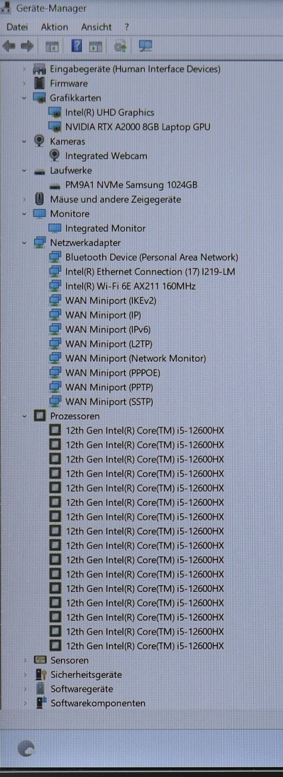 Dell Precision 7670 i5-12600HX 32GB RAM 1TB SSD 16" FHD RTX A2000 8GB Win11