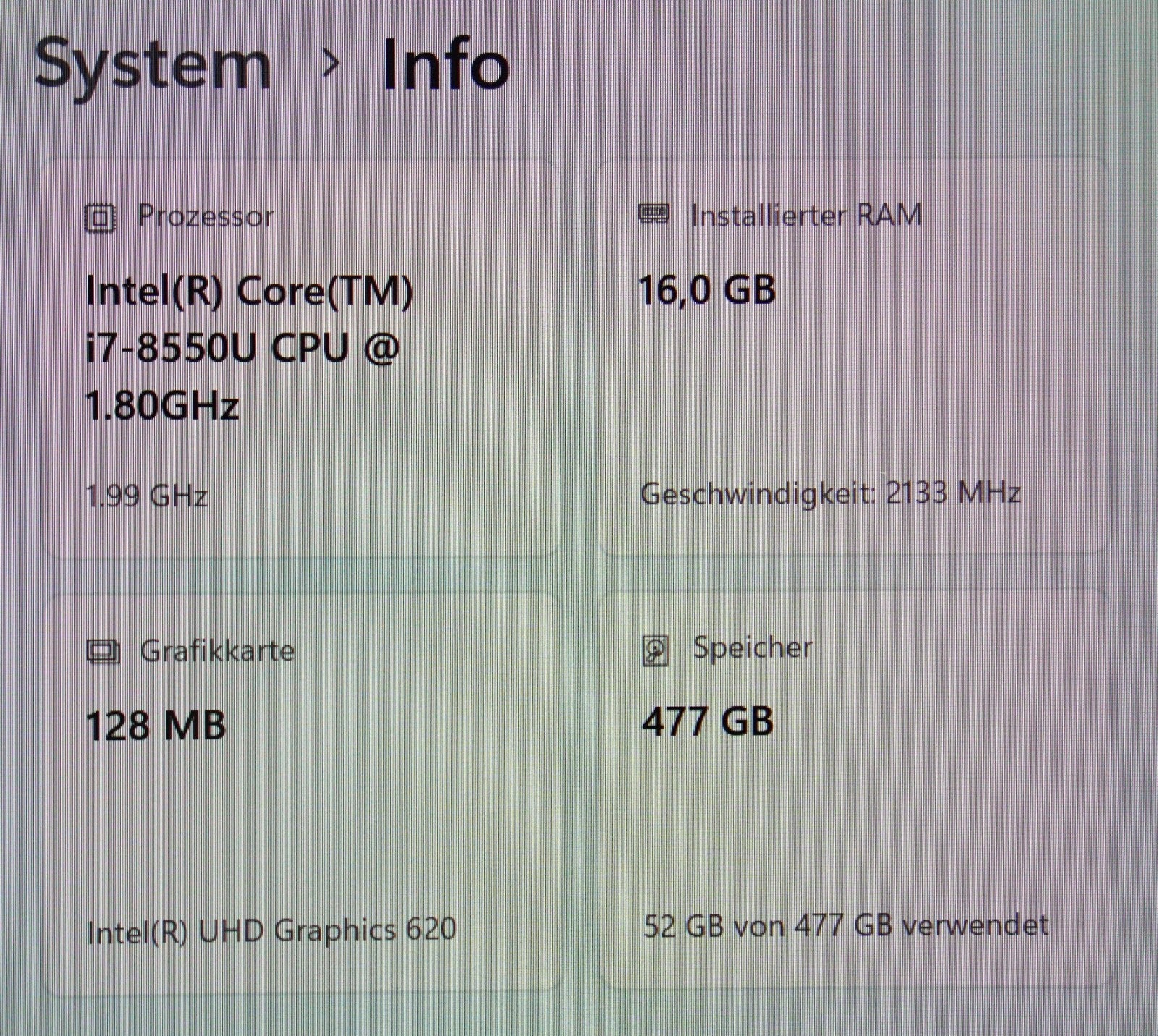 Dell XPS 13 9370 Intel Core i7-8550U 16GB RAM 512GB SSD  13,3'' FHD QWERTY Win11