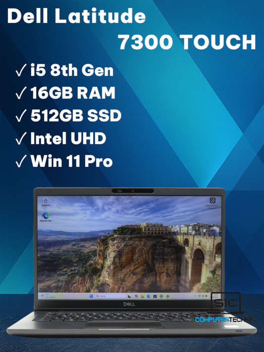 Dell Latitude 7300 – i5-8365U 16GB RAM 512GB SSD NVMe 13,3" FullHD Touch LTE