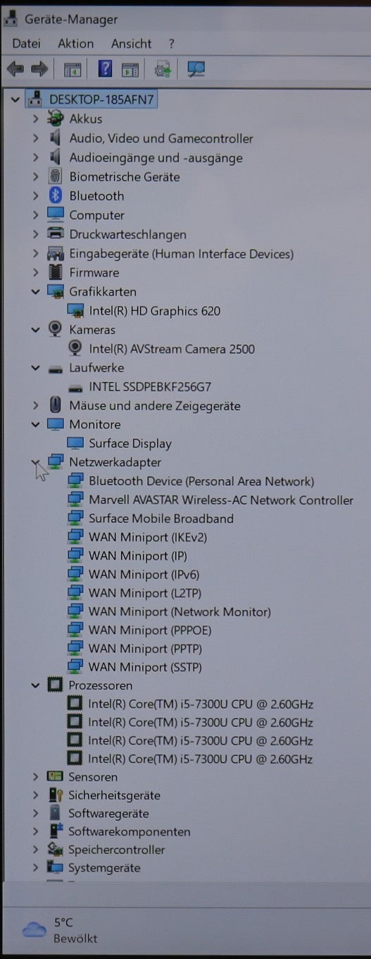 Microsoft Surface Pro 5 i5-7300u 8GB RAM 256GB SSD 2K Display TOUCH 2in1  Dock