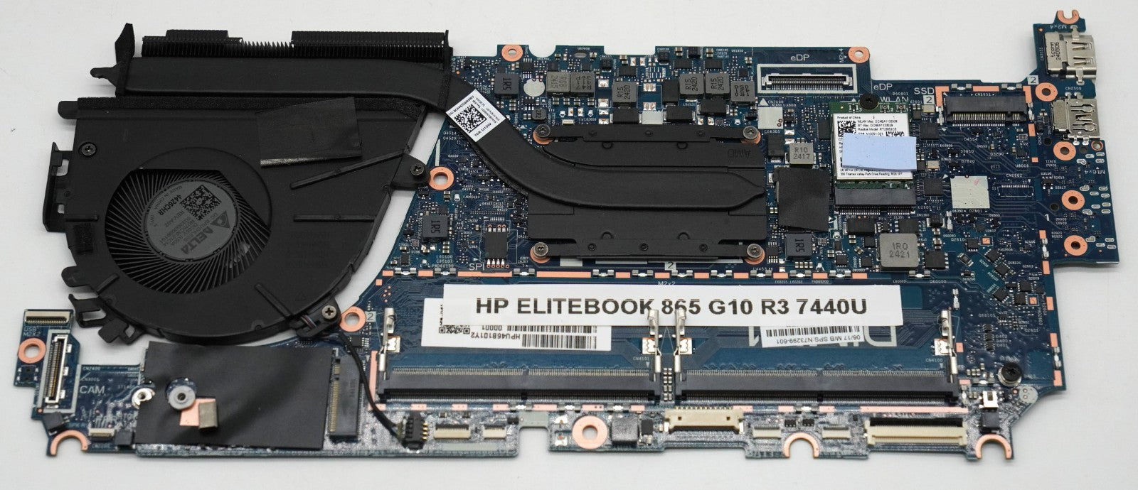 HP EliteBook 865 G10 Mainboard Ryzen 3 PRO 7440U Motherboard Kühler Lüfter WLAN