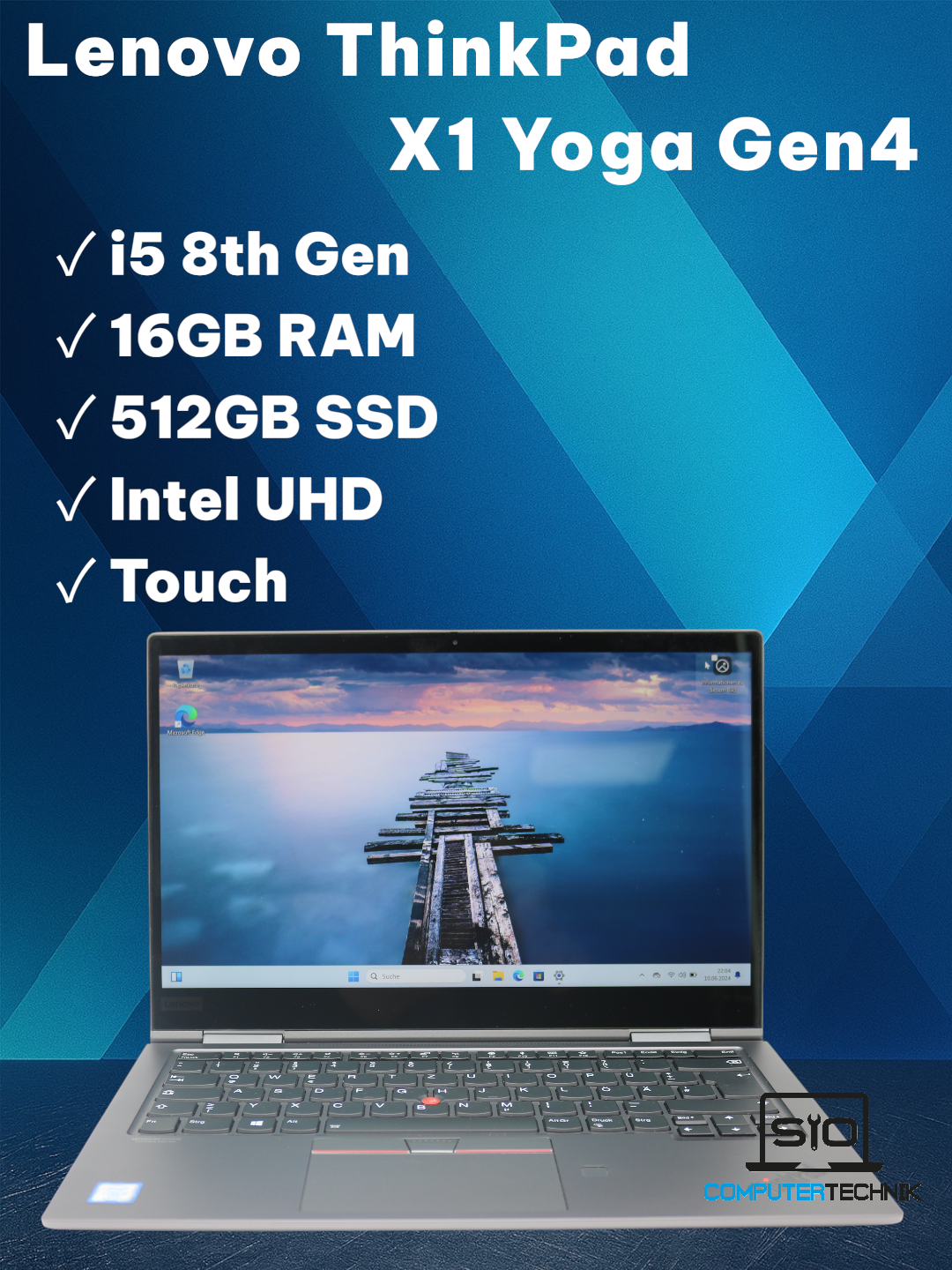 Lenovo Thinkpad X1 Yoga Gen 4 i5-8365U 16GB RAM 512GB SSD Touch mit Stift