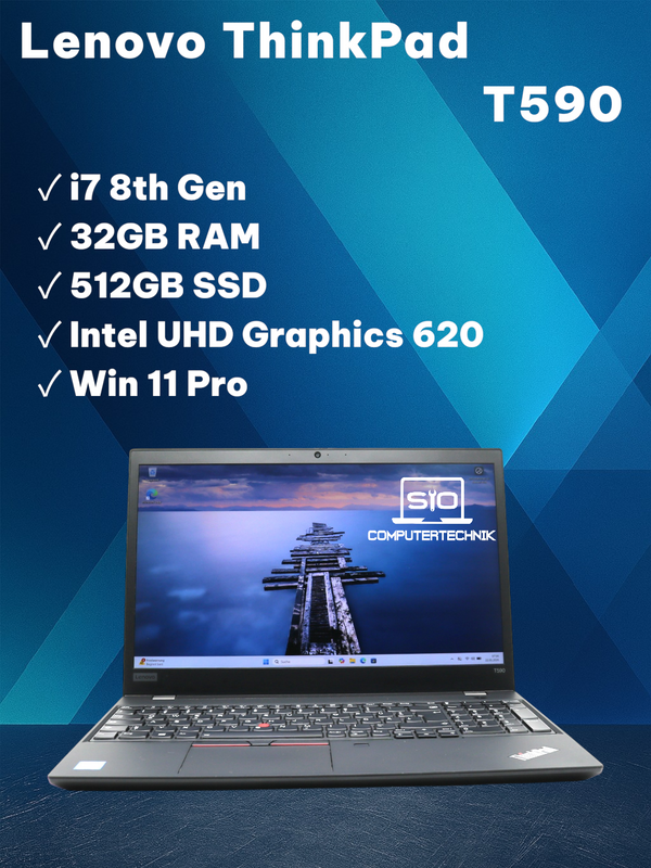 Lenovo ThinkPad T590 i7-8565U 32GB RAM 512GB SSD 15,6" FullHD Win11 Pro
