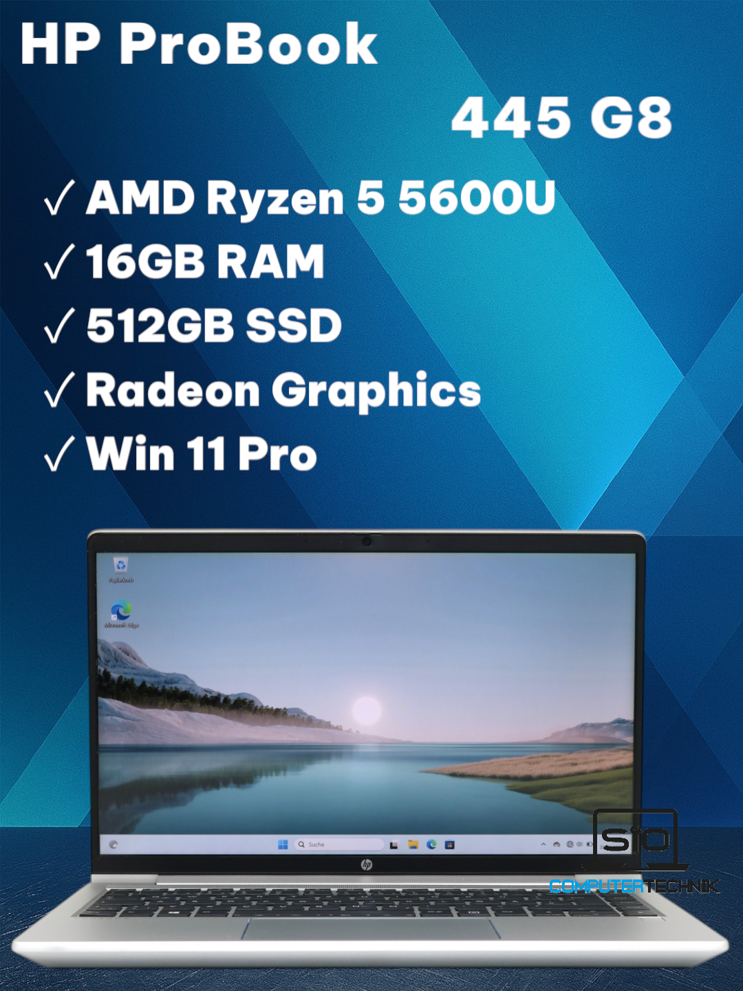 HP ProBook 445 G8 Ryzen 5-5600U  16GB 512GB SSD 14" FullHD Radeon Graphics Win11