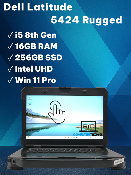 Dell Latitude 5424 Rugged Xtreme i5-8350u 16GB RAM 256GB SSD FullHD Touch #9