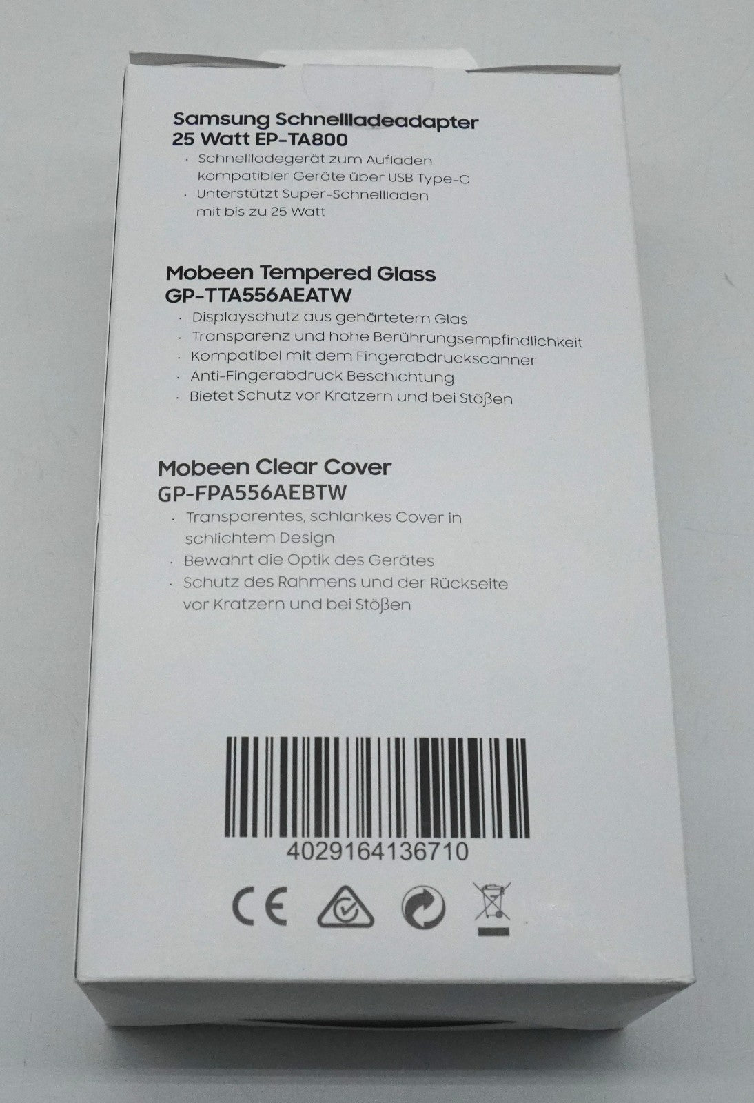 📱 SAMSUNG Galaxy A55 5G Starter Kit – 25W Schnellladegerät + Schutzglas + Cover