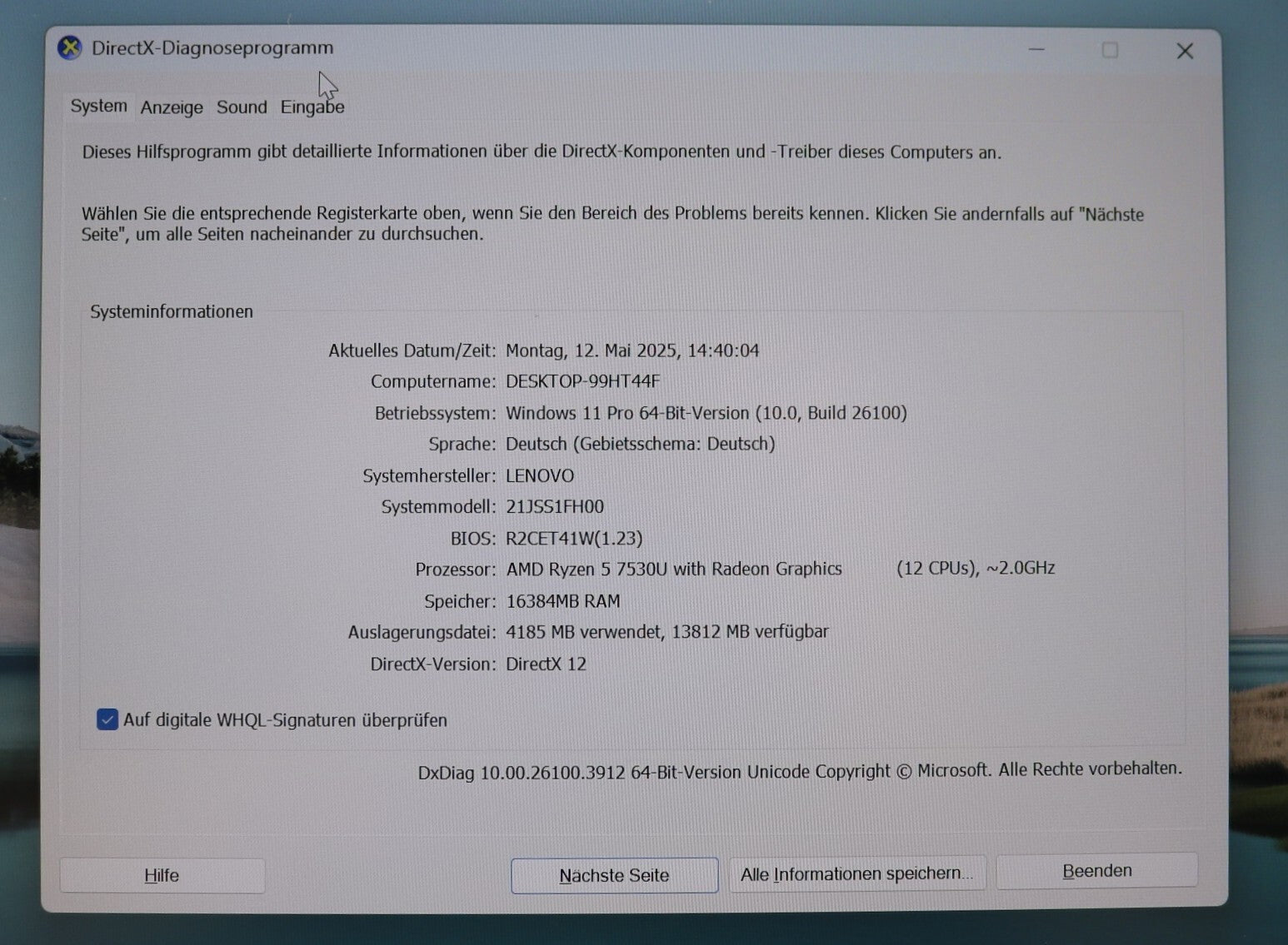 Lenovo ThinkPad E14 Gen5 AMD Ryzen 5 7530 16GB RAM 512GB SSD FullHD 14Zoll