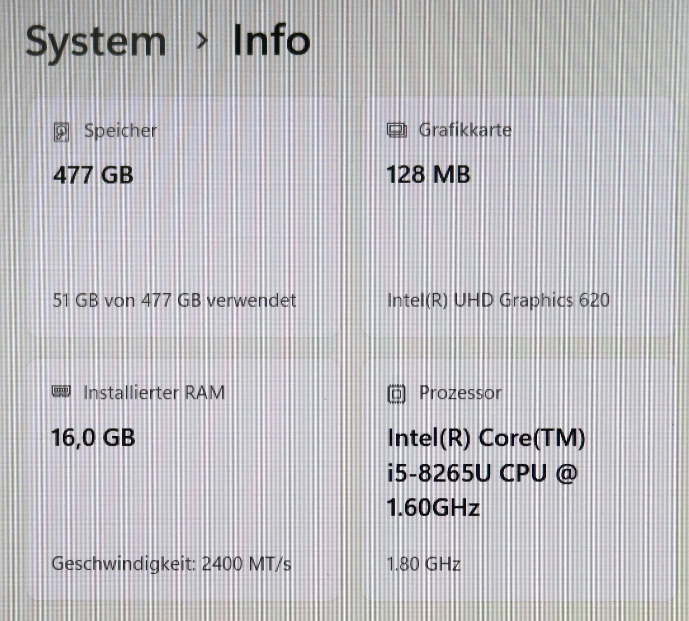 HP Probook 650 G5 i5-8265u 16GB RAM 512GB SSD FHD NVMe 15,6 FullHD IPS