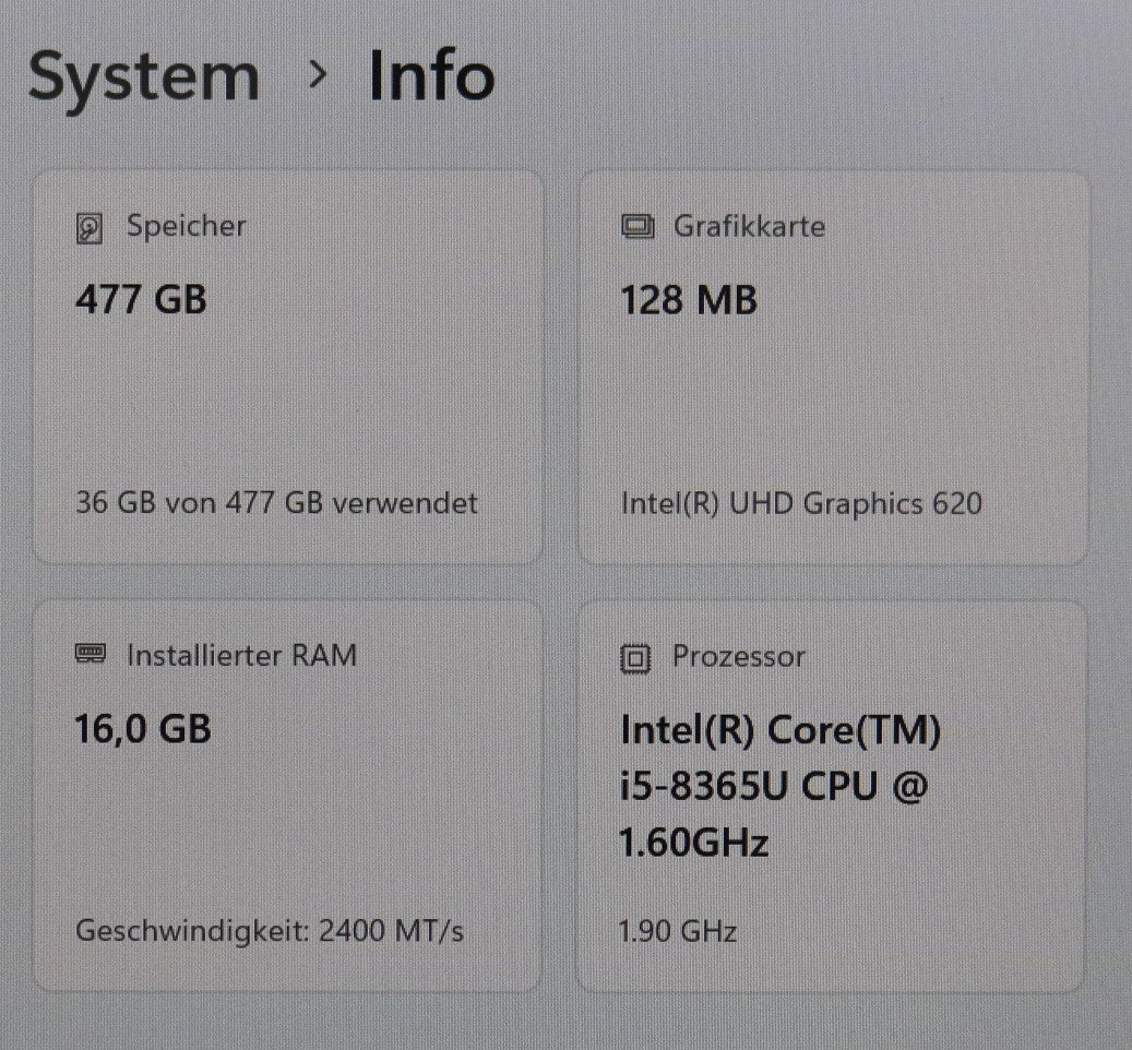 Fujitsu Lifebook T939 Convertible i5-8365U 16GB RAM 512GB SSD 13.3 FHD AES Pen