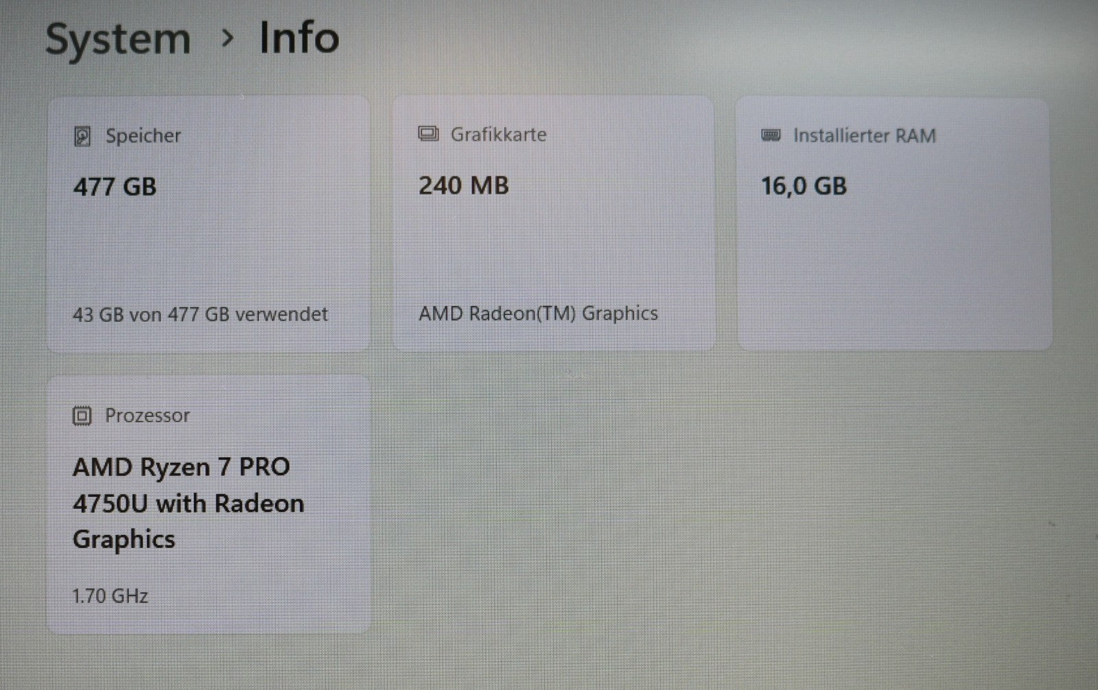 HP Elitebook 855 G7 AMD Ryzen 7 PRO 4750U 16GB RAM 512GB SSD 15,6 FullHD Win11