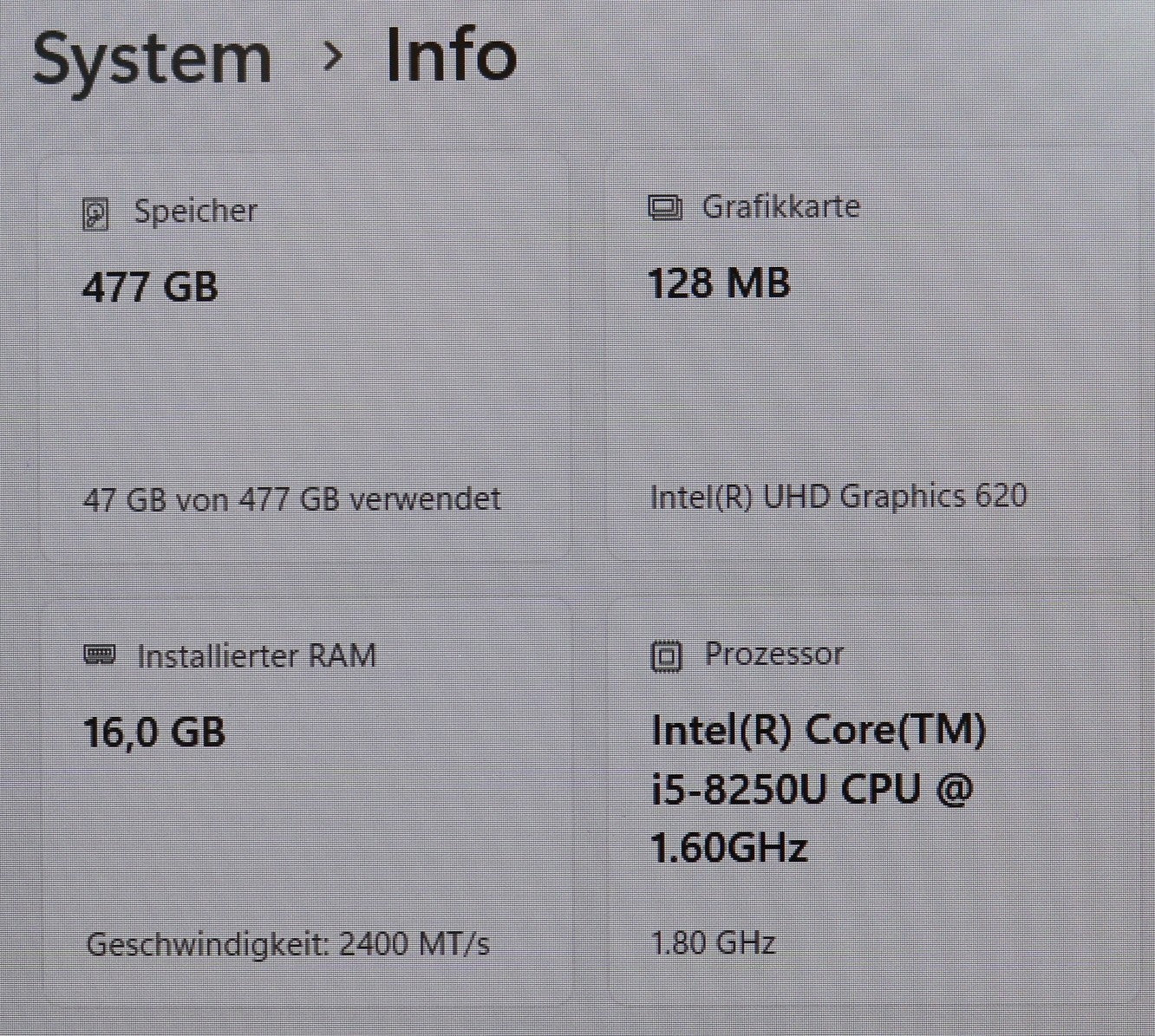 HP Probook 650 G4 i5-8265u 16GB RAM 512GB SSD FHD NVMe 15,6 FullHD IPS