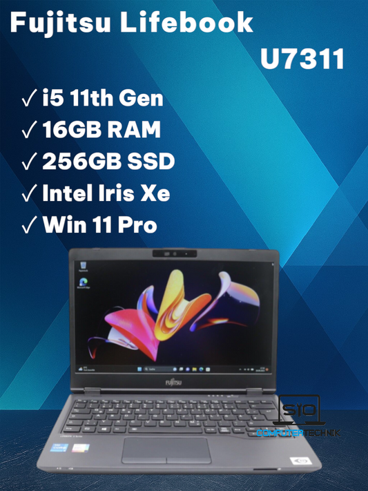 Fujitsu Lifebook U7311 - 13,3 Zoll Notebook i5, 11. Gen - 16GB - 256GB - Win 11