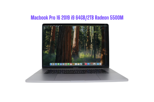 MacBook Pro 2019 16,1" i9-9th Gen. 64GB RAM 2TB SSD AMD Radeon 5500M GPU #24