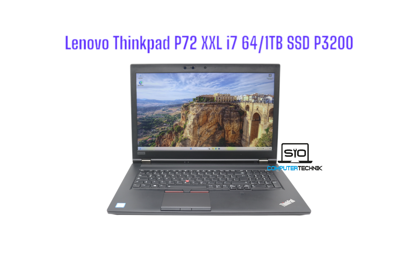 Lenovo ThinkPad P72 17,3" Workstation CAD i7-8850H 64GB RAM 1TB SSD NVIDIA P3200