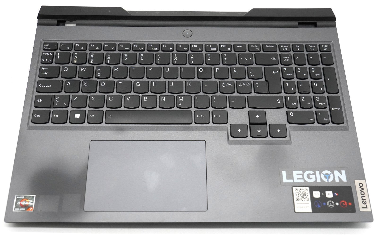 Lenovo Legion 5 Pro 16ACH6H Topcase Palmrest QWERTY Tastatur Touchpad