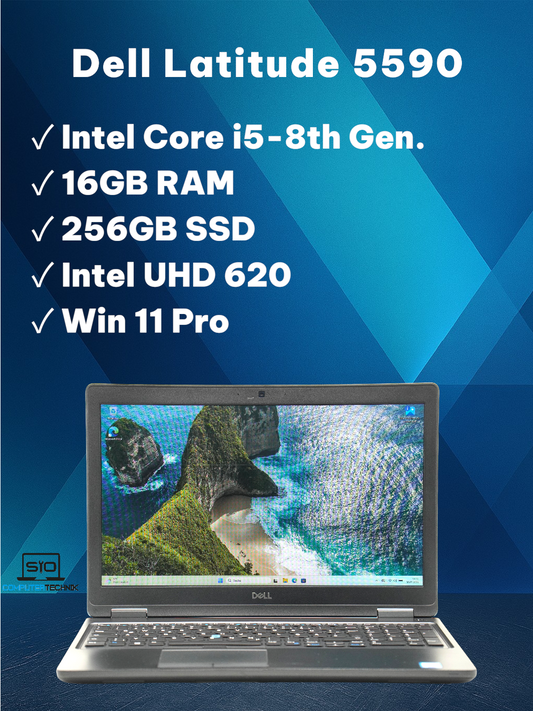 Dell Latitude 5590 i5-8350U 16GB RAM 256GB SSD 15,6'' FHD Intel UHD 620 Win11