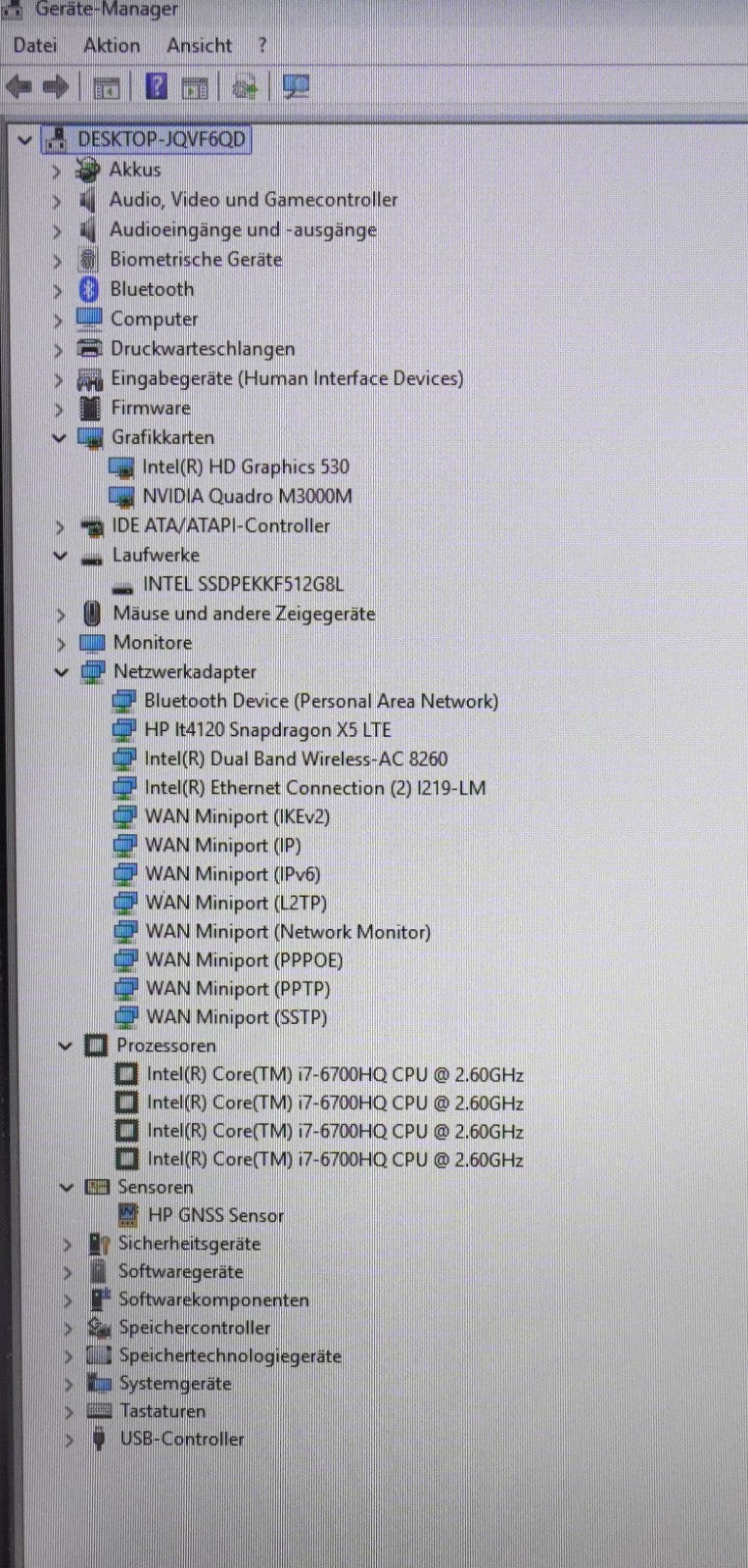 HP Zbook 17 G3 i7-6700HQ 32GB RAM 512GB SSD NVIDIA Quadro M3000M 17" FullHD