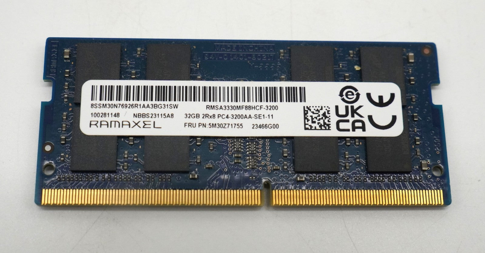 32GB 2Rx8 PC4 DDR4-3200AA-SE1-11 RAMAXEL DDR4 SO-DIMM Laptop Notebook RAM