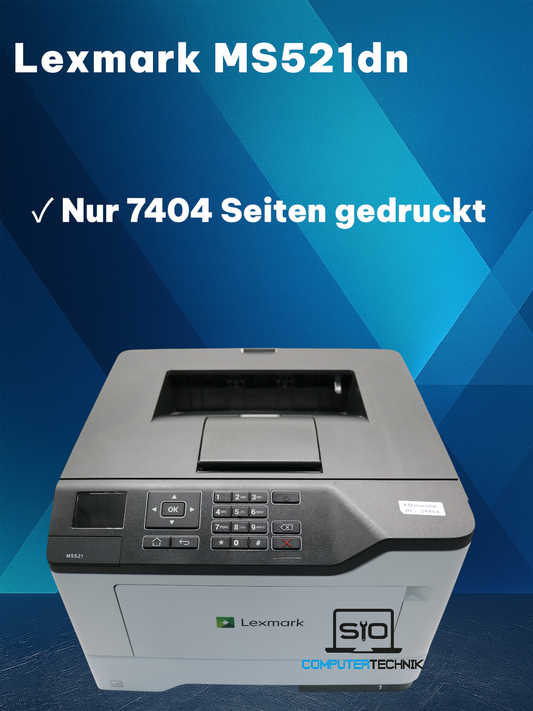 Lexmark MS521dn - Laserdrucker LAN USB Duplex - nur 7404 Druckseiten