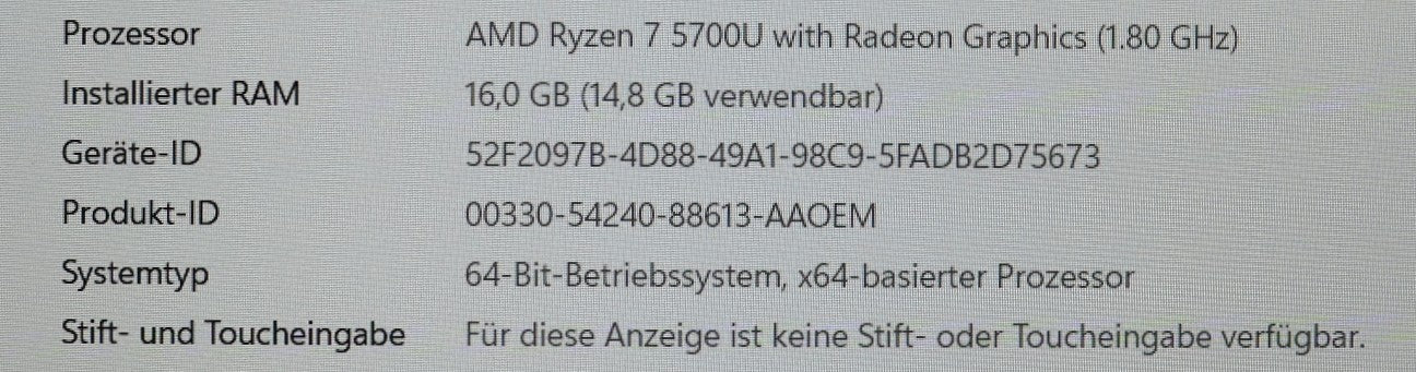 Lenovo Thinkpad E15 Gen3 AMD Ryzen 7 5700U 16B RAM 512GB SSD 15,6 FullHD Win11