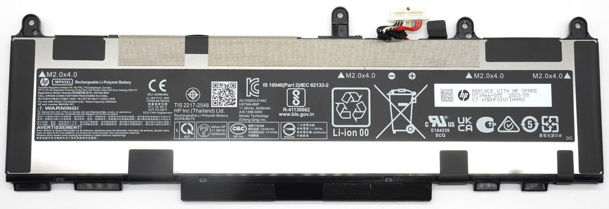HP Original WP03XL Akku 51,3Wh EliteBook 830 840 845 G9 G10 76% Health