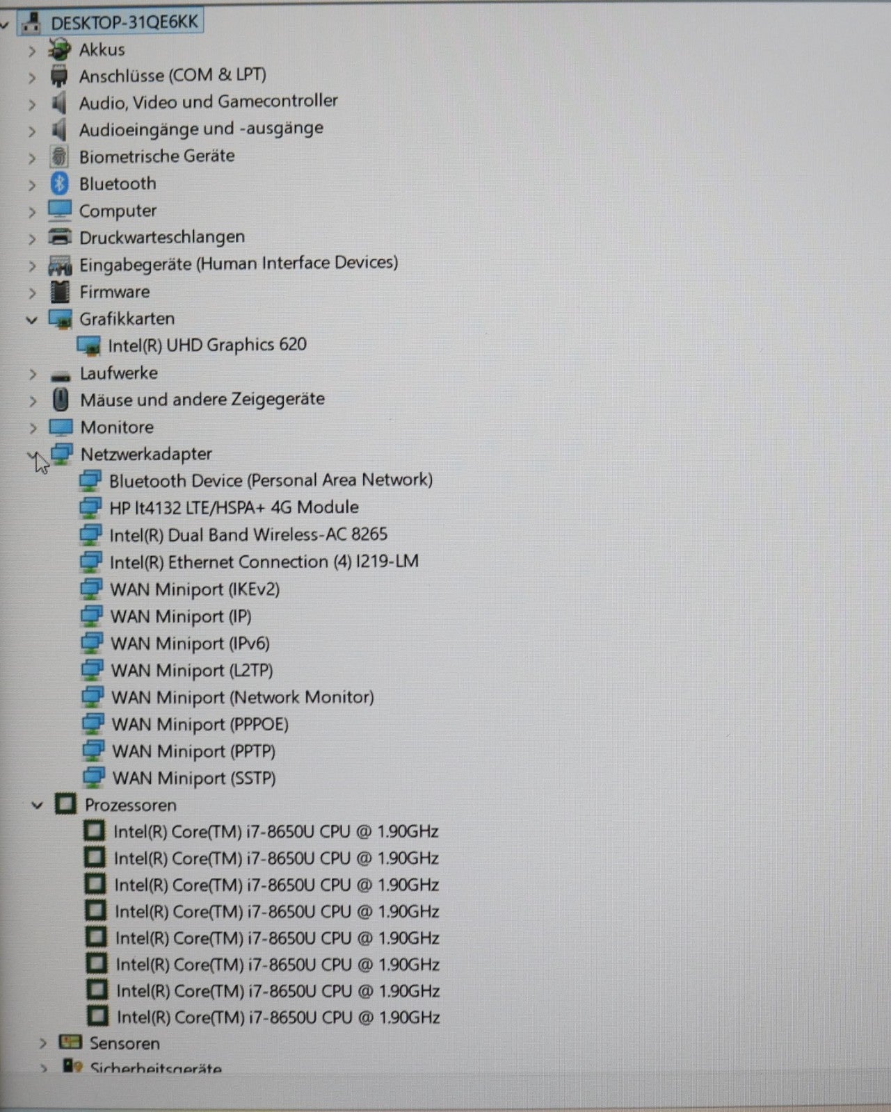 HP Elitebook 850 G5 i7-8650u 32GB RAM 512GB SSD NVMe, 15,6 FullHD IPS (matt) Win