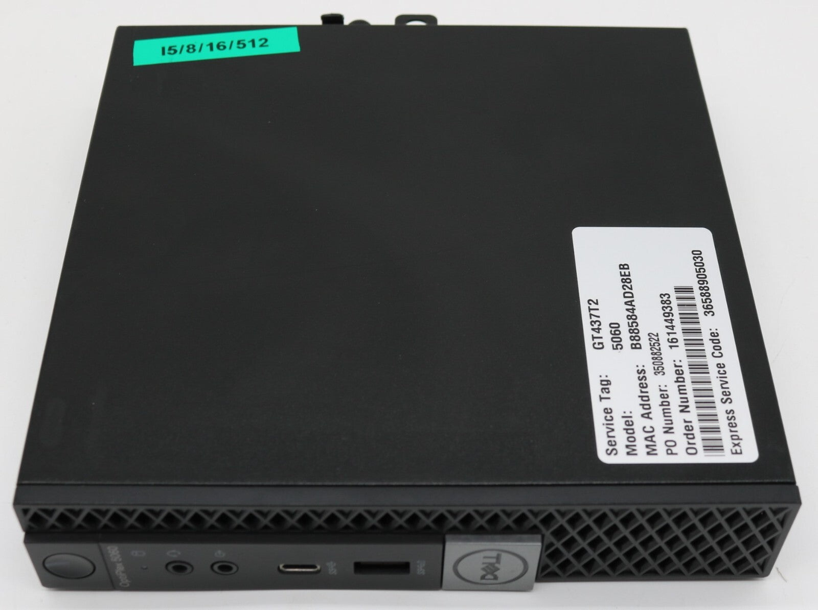 Dell Optiplex 5060 MiniPC Tiny USFF i5-8400t 16GB RAM 512B SSD Win11 WLAN
