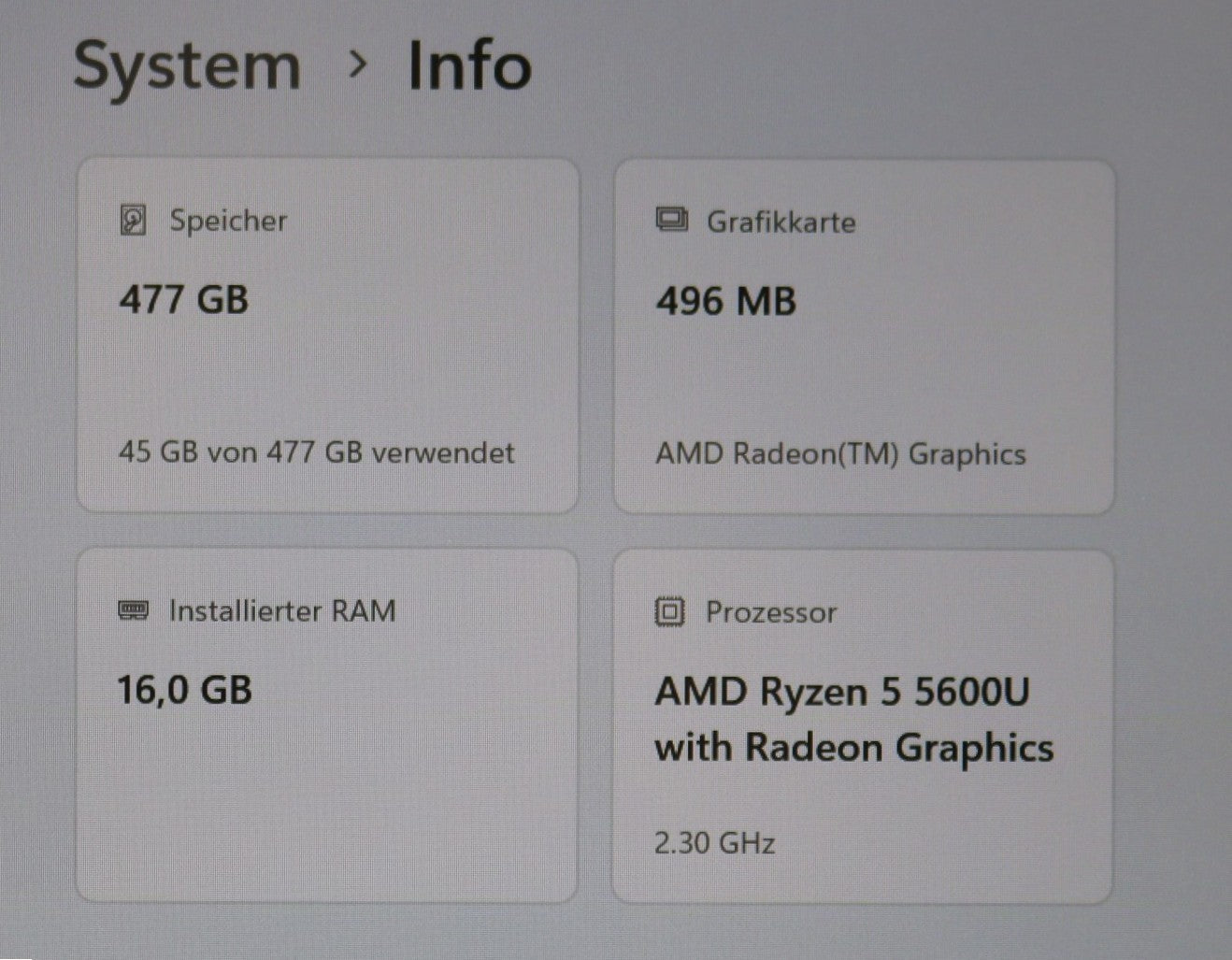 HP ProBook 445 G8 Ryzen 5-5600U  16GB 512GB SSD 14" FullHD Radeon Graphics Win11