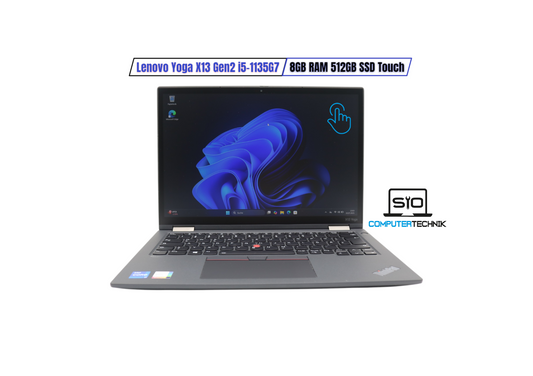 Lenovo ThinkPad X13 Yoga Gen 2 i5-11th 8GB RAM 512GB SSD FHD Touch mit Stift