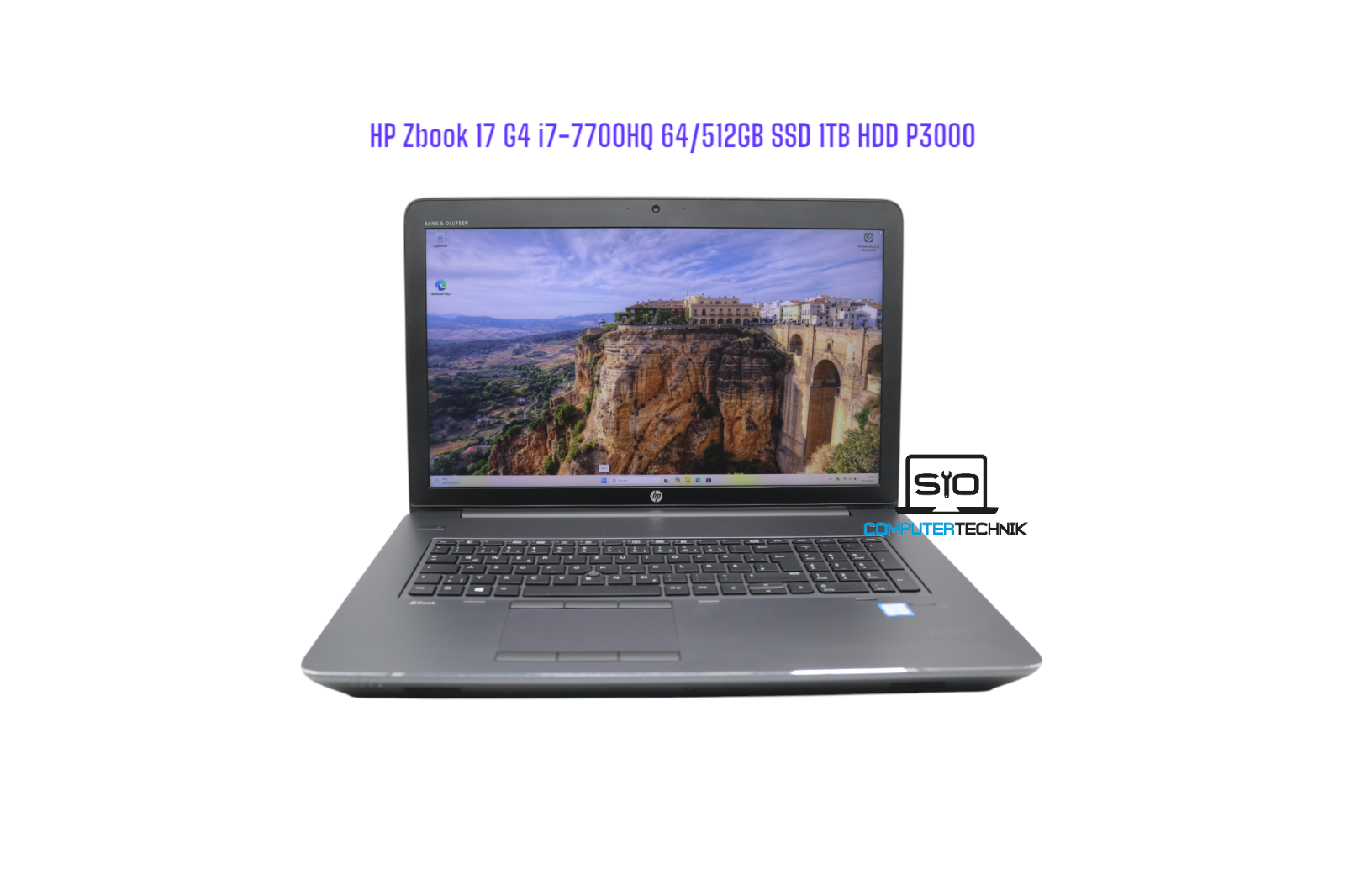 HP Zbook 17 G4 i7-7700HQ 64GB RAM 512GB SSD 1TB HDD NVIDIA Quadro P3000