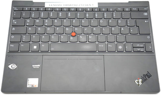 Lenovo ThinkPad Z13 Gen 1 Topcase Palmrest Tastatur Touchpad ohne Bottom Cover