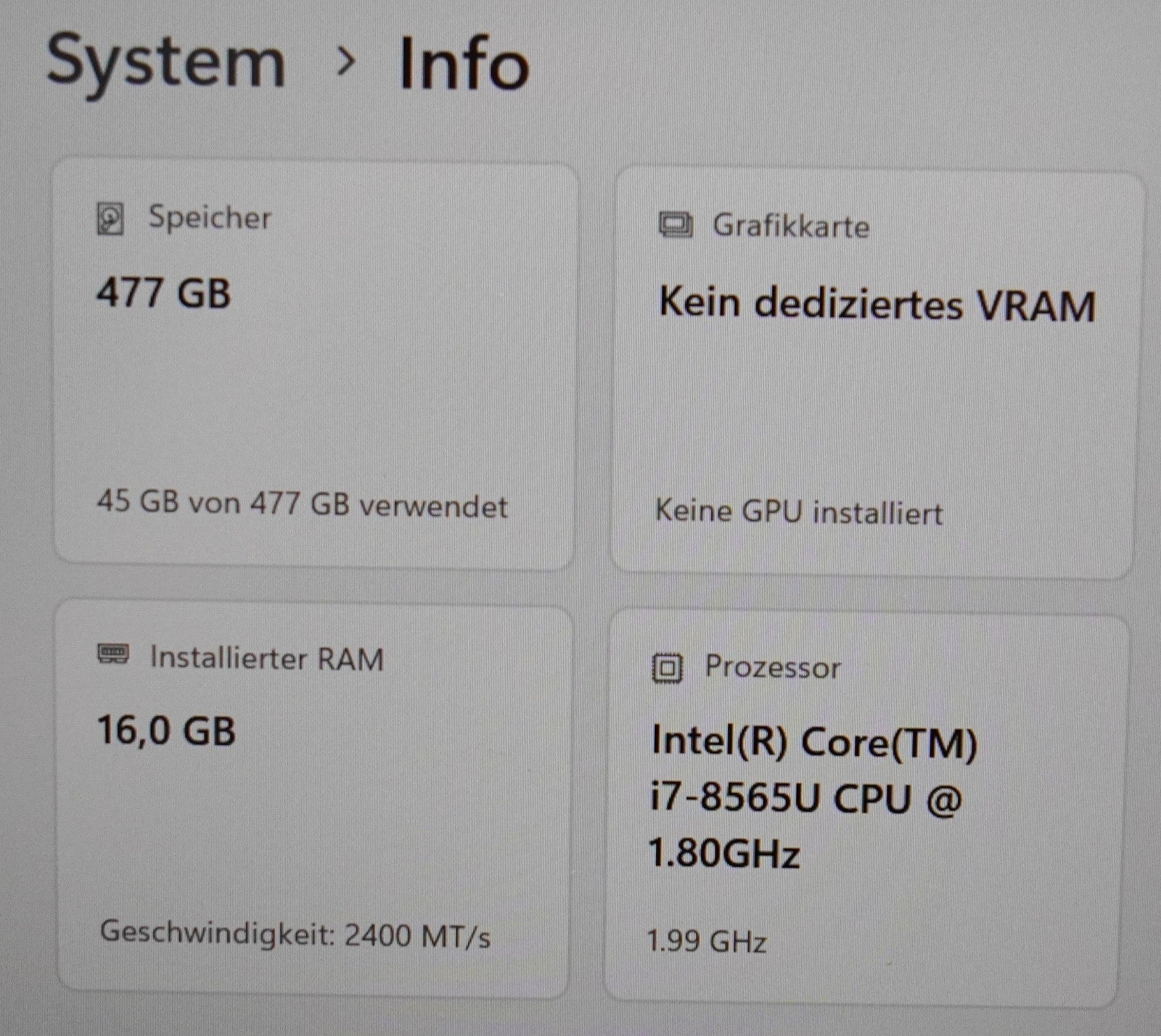 Lenovo ThinkPad T490 i7-8565U 16GB RAM 512GB SSD 14 Zoll FHD LTE Win11 #SW1