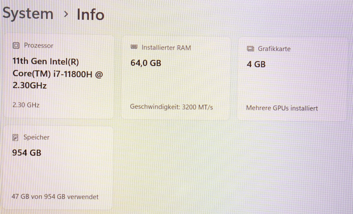 HP ZBook Fury 15 G8 Mobile Workstation i7-11800H 64GB RAM 1TB SSD NVIDIA T1200