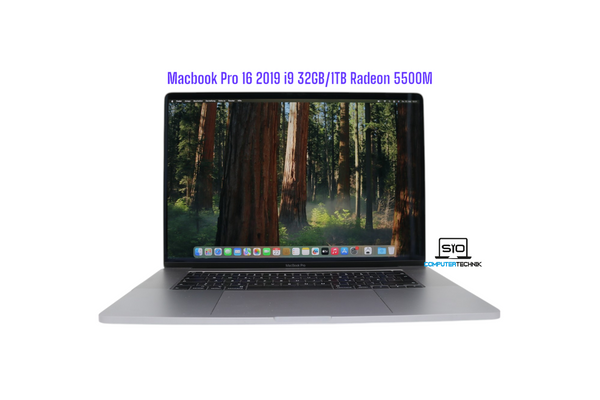 MacBook Pro 2019 16,1" i9-9th Gen. 32GB RAM 1TB SSD AMD Radeon 5500M GPU