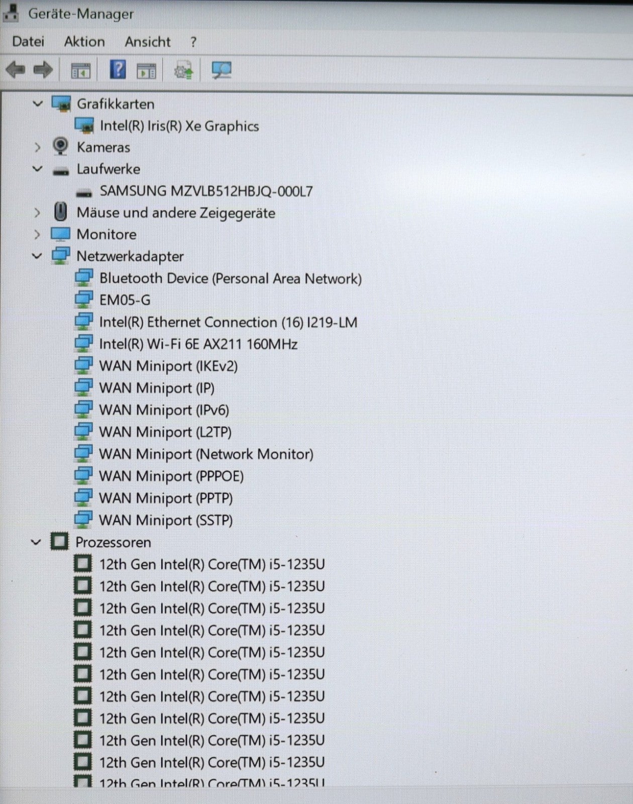 Fujitsu Lifebook E5412  i5-1235U 16 GB RAM 512 GB SSD NVMe 14″ Full HD Win11 LTE