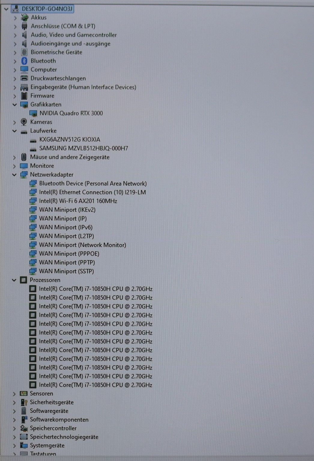 HP Zbook Fury 17 G7 MW i7-10850H 64GB RAM 1TB SSD NVMe NVIDIA Quadro RTX3000