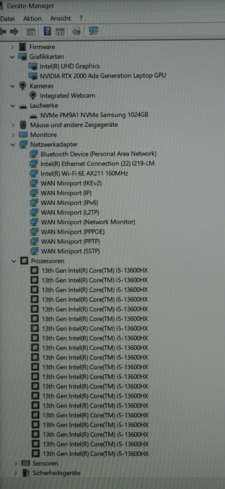 Dell Precision 7680 i5-13600HX 32GB RAM 1TB SSD 16" FHD RTX 2000 Ada Win11