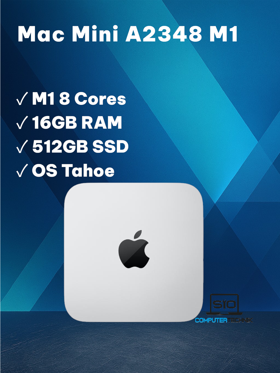 Apple Mac Mini M1 16GB 512GB SSD A2348 Macmini 9,1 2020 macOS