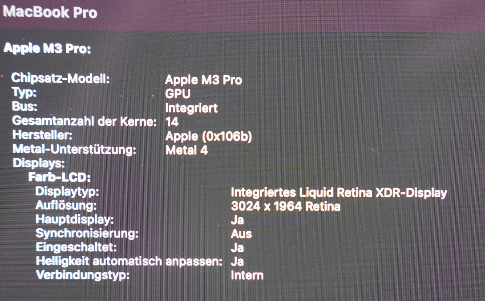 MacBook Pro 14" 2023 M3 Pro Chip 18GB RAM 512GB SSD QWERTY 100% Kapazität #18