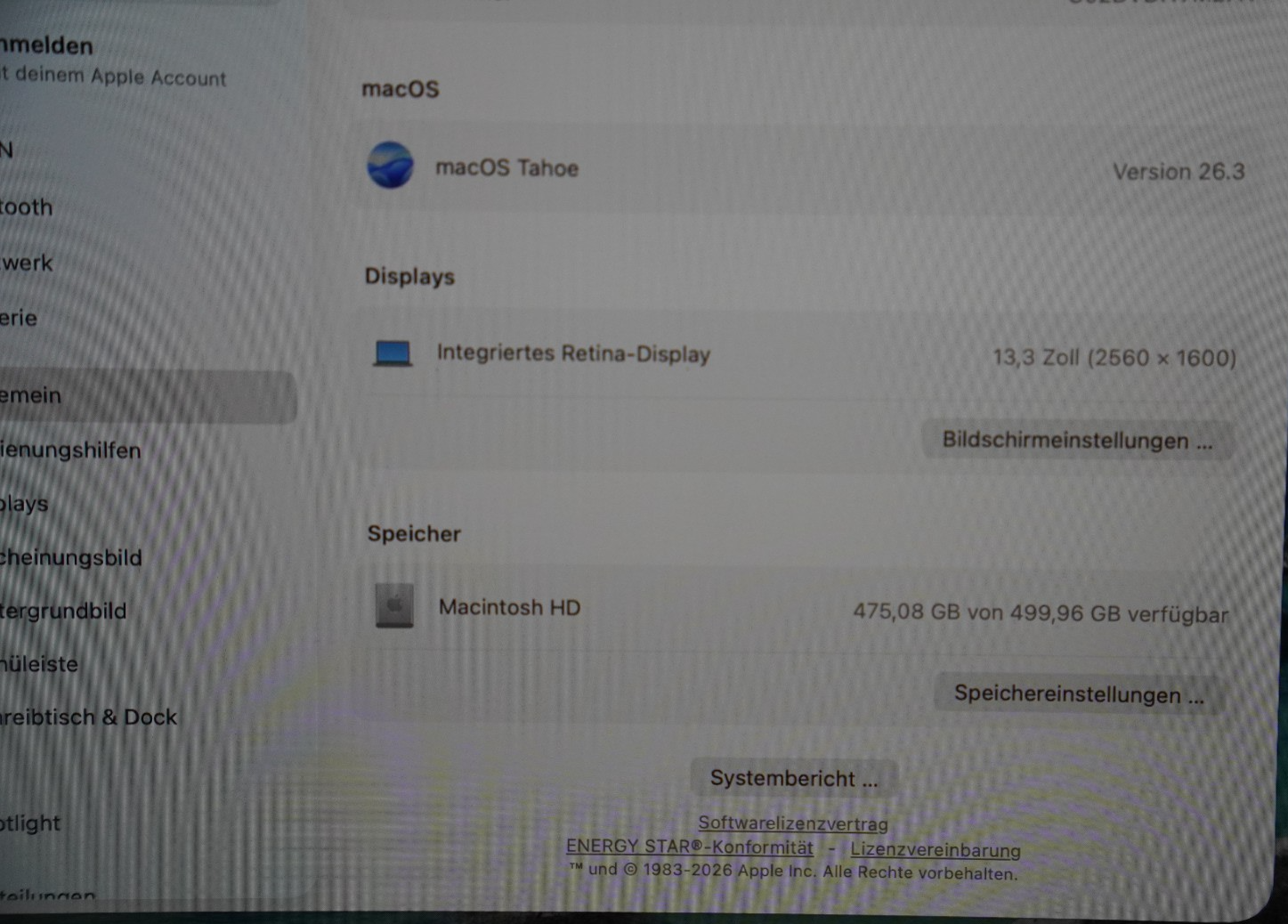 MacBook Pro 2020 13,3" Retina i5-10th Gen. 16GB RAM 512GB SSD Intel Iris+ #661