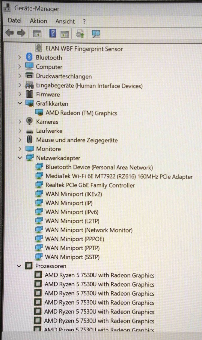 HP ProBook 445 14" G10 Ryzen 5 7530U 6 Kerne 16GB RAM 512GB SSD Win11 B-Ware