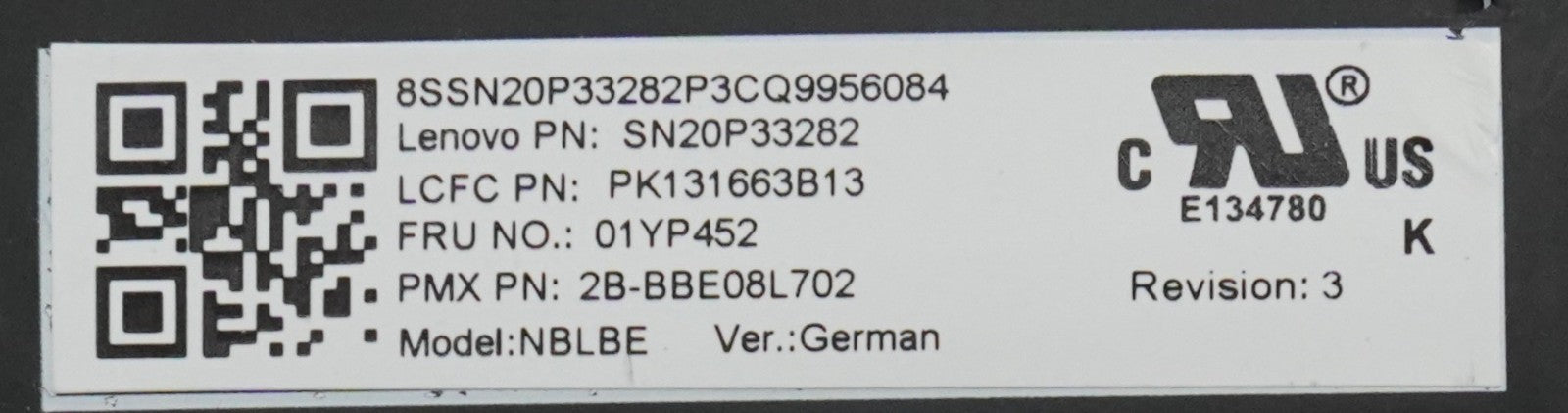 Original Lenovo ThinkPad Tastatur für T490, T14, L380 – FRU 01YP452 Backlight