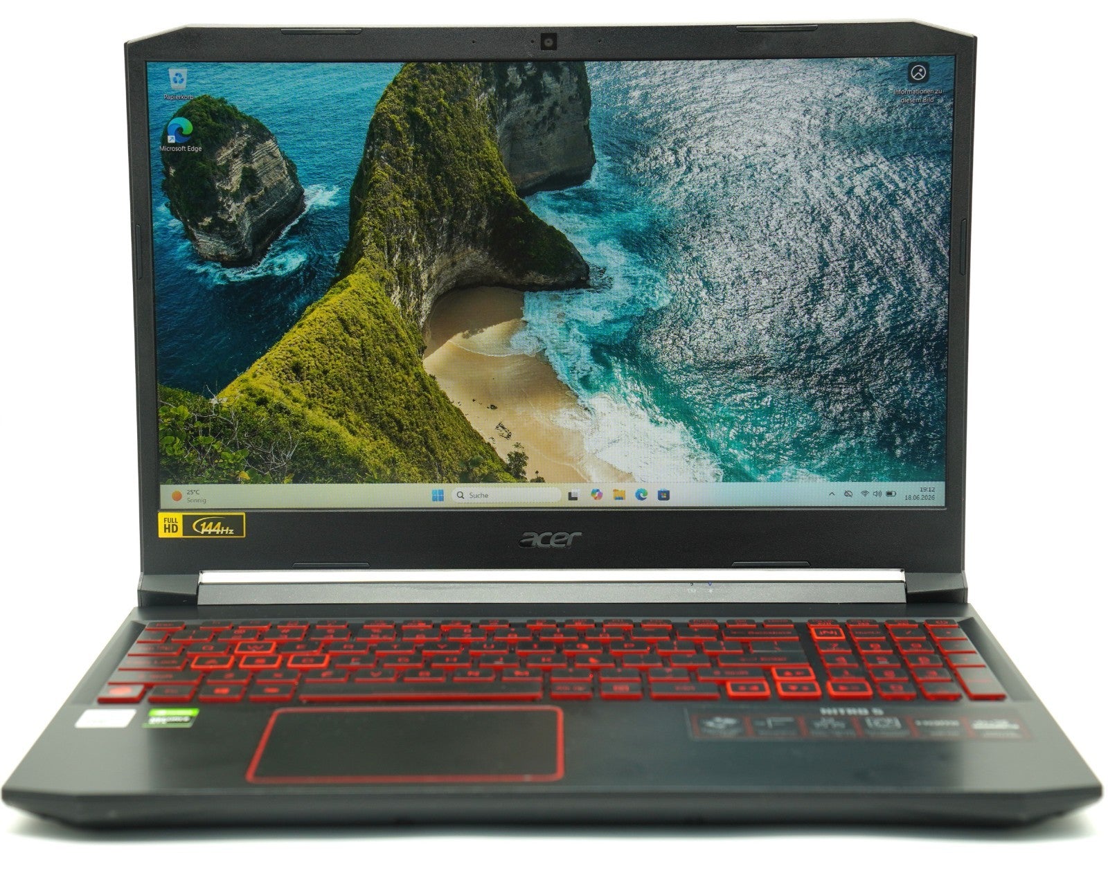 Acer Nitro AN515-55 i7-10750H 16GB RAM 512GB SSD GeForce GTX 1650 Ti QWERTY Win1